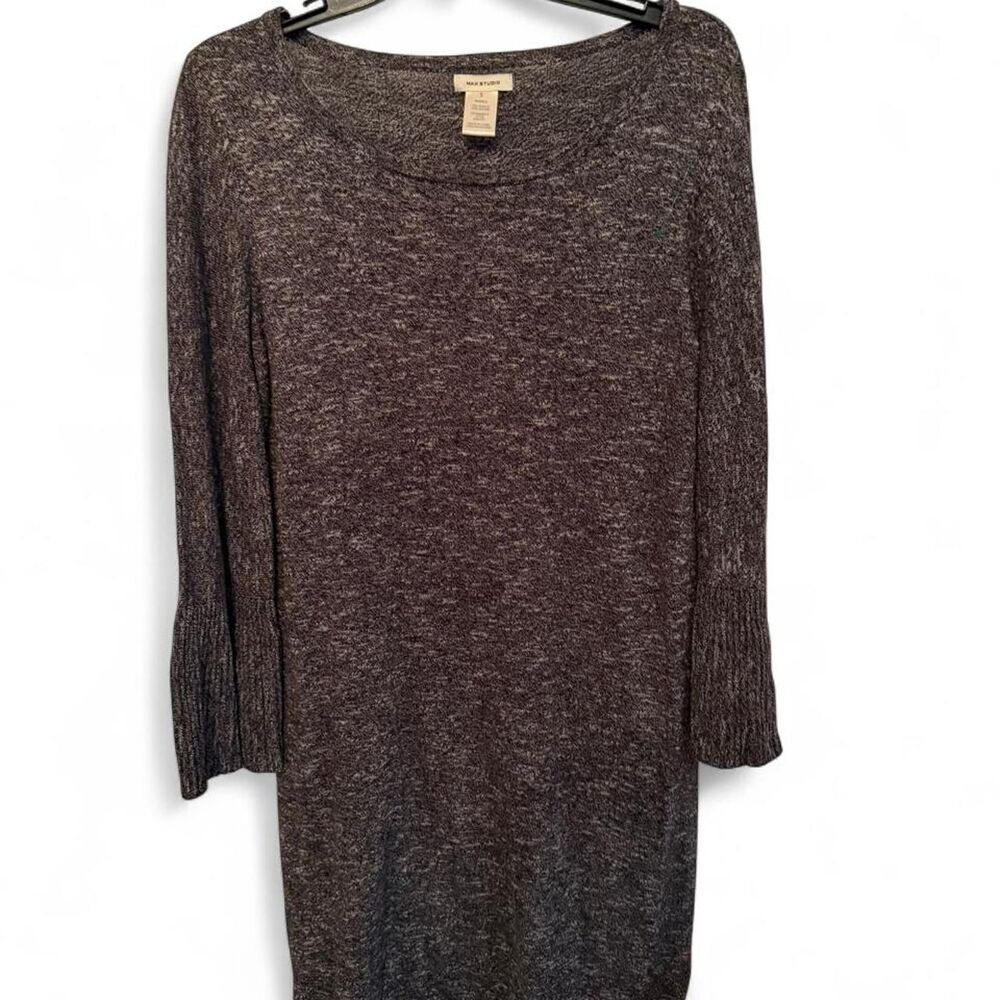 Max-studio Women's Grey and Navy Dress
